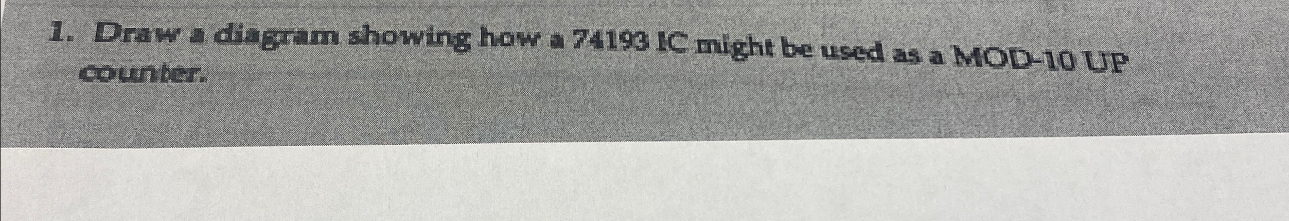 Draw al diagram showing how a 7 4 1 9 3 IC might