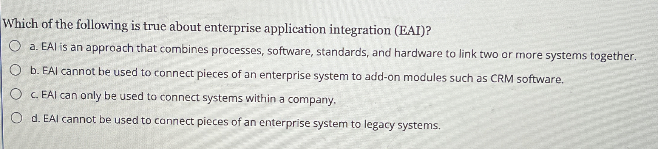 Which of the following is true about enterprise