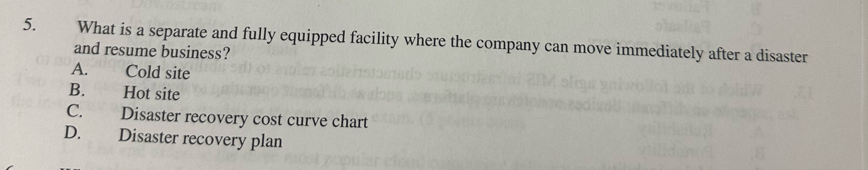 What is a separate and fully equipped facility