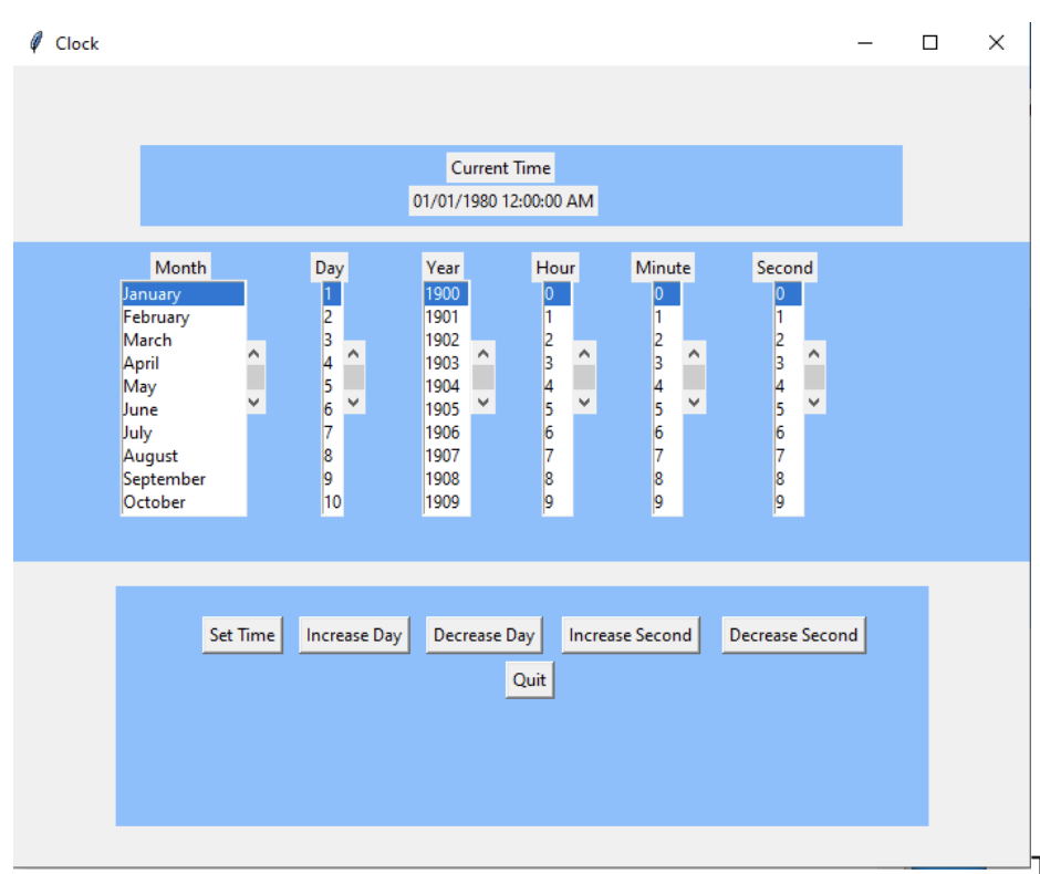 This GUI was created using 3 frames inside a