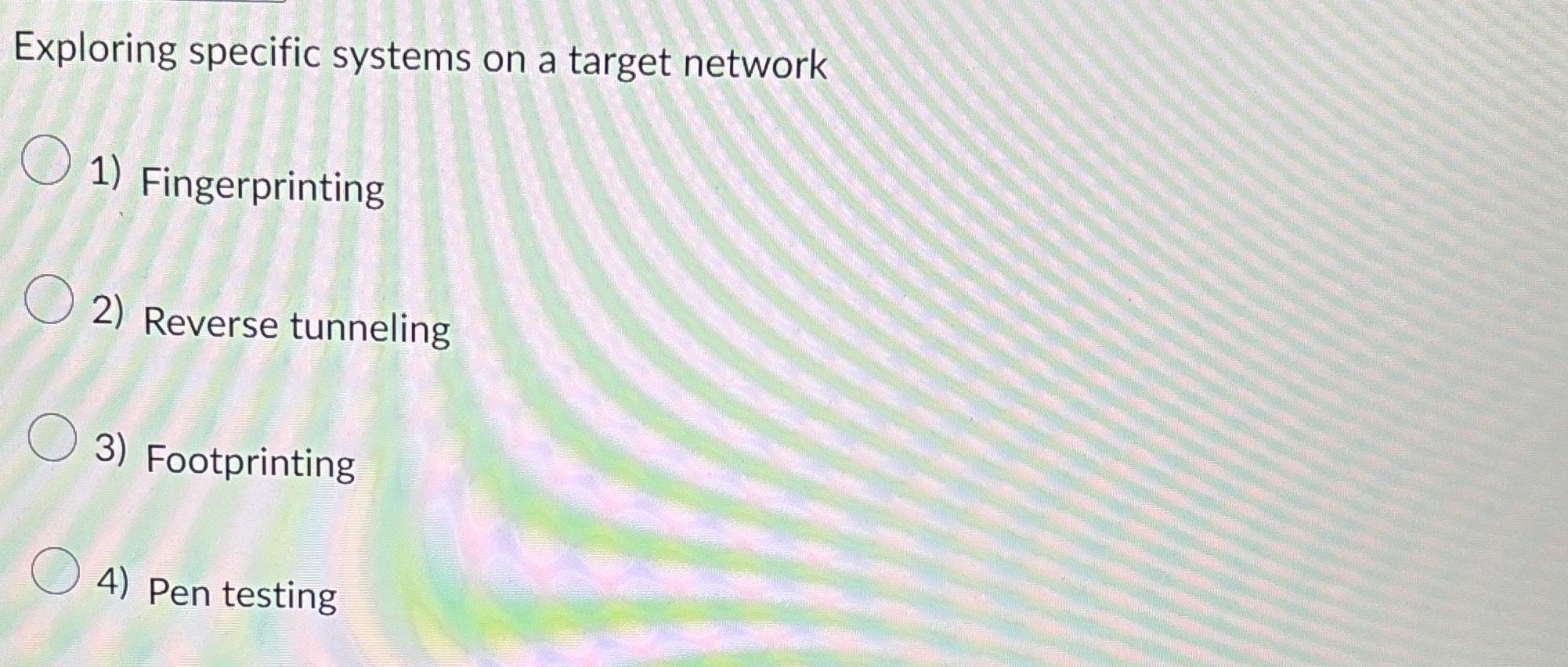 Exploring specific systems on a target network