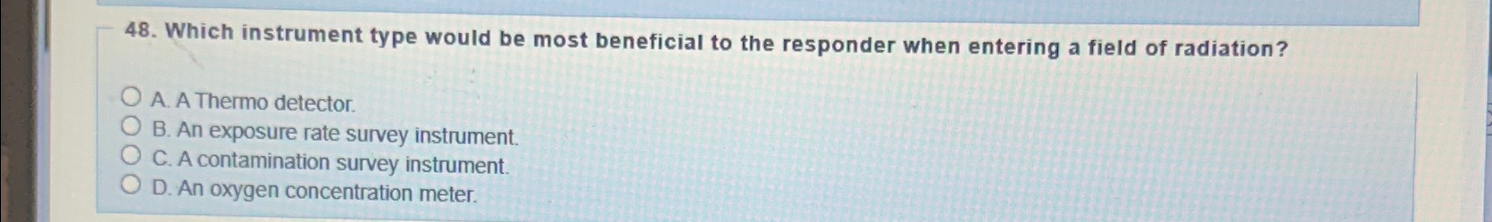 Which instrument type would be most beneficial to