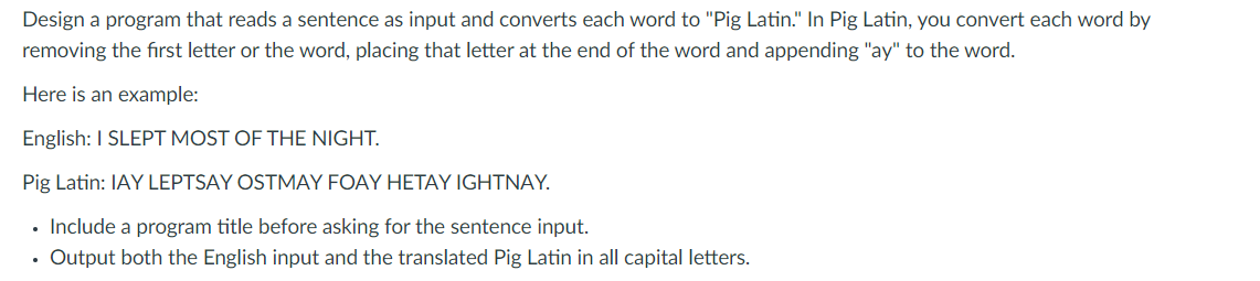 Write Python code to create a program that meets