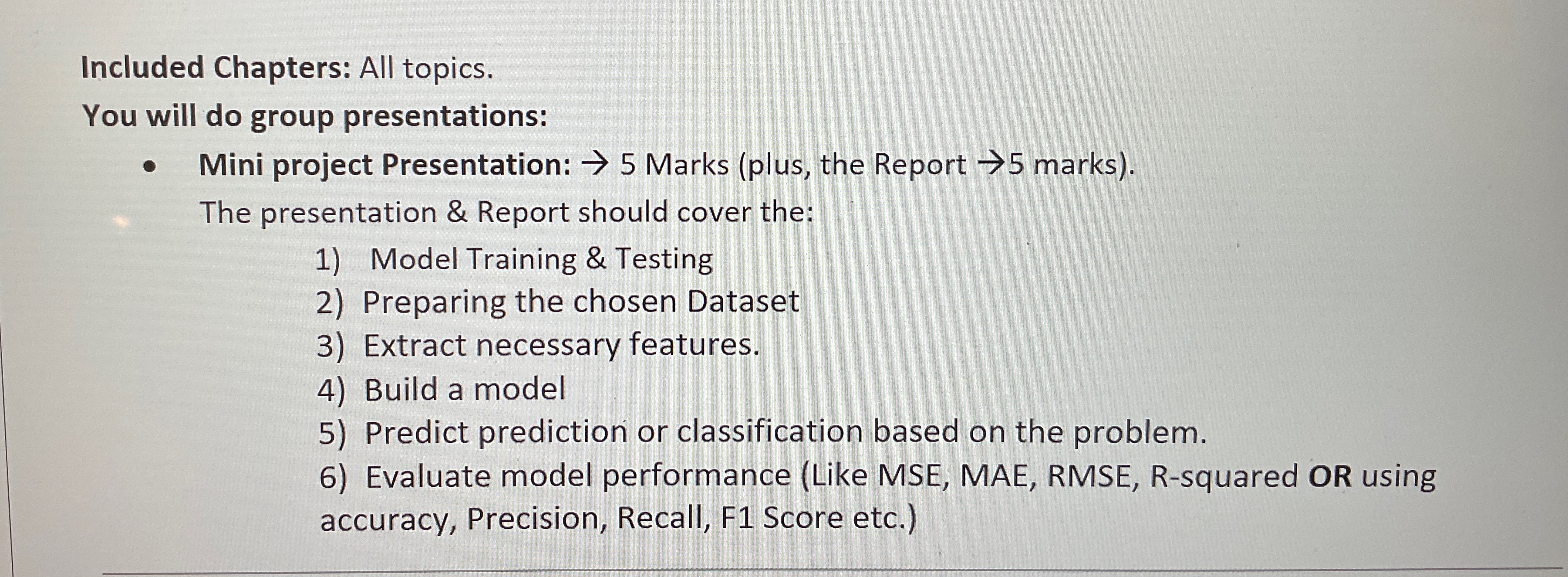 Included Chapters: All topics. You will do group