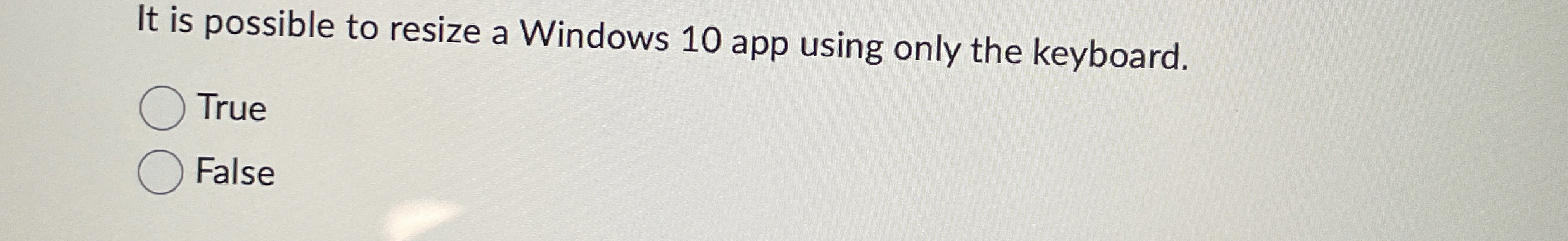 It is possible to resize a Windows 1 0 app using