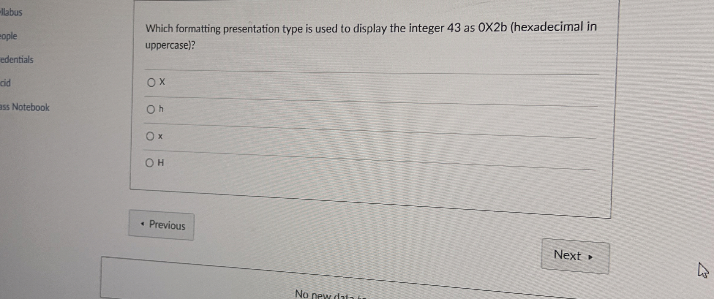 Nlabus Which formatting presentation type is used