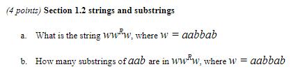 Section 1 . 2 strings and substrings a . What is