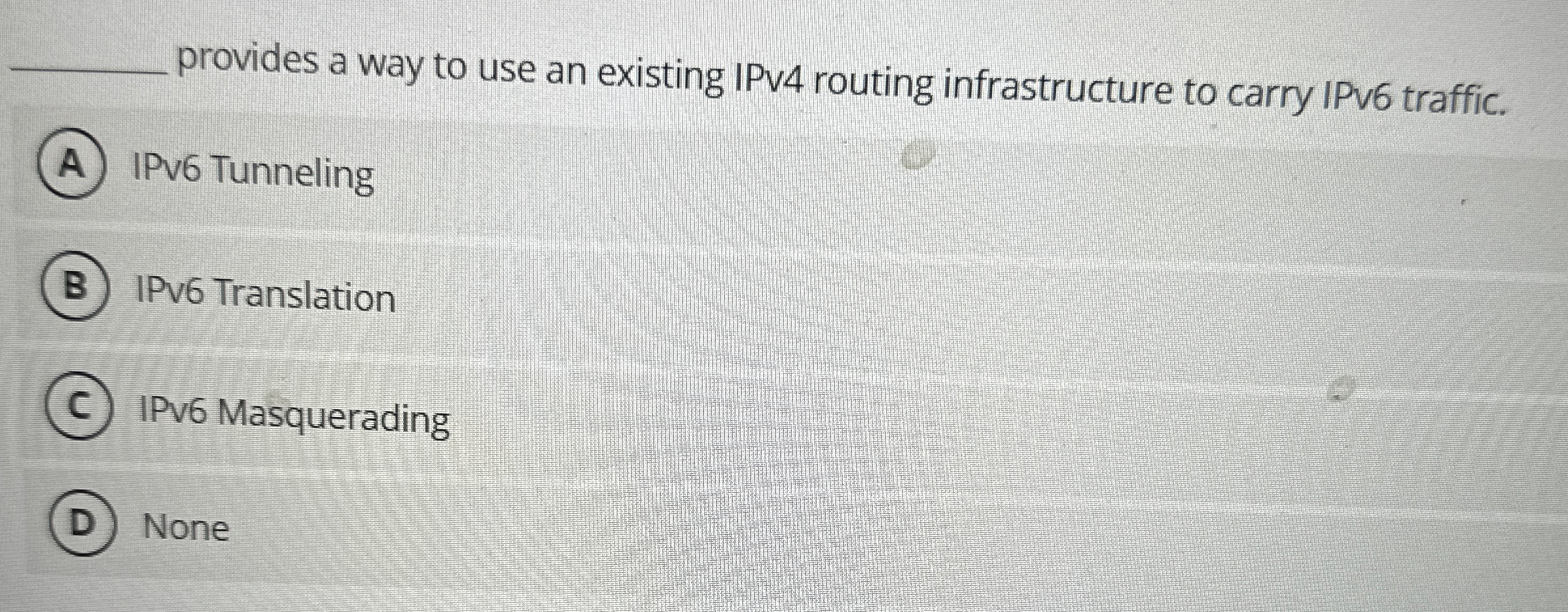 q , provides a way to use an existing IPv 4