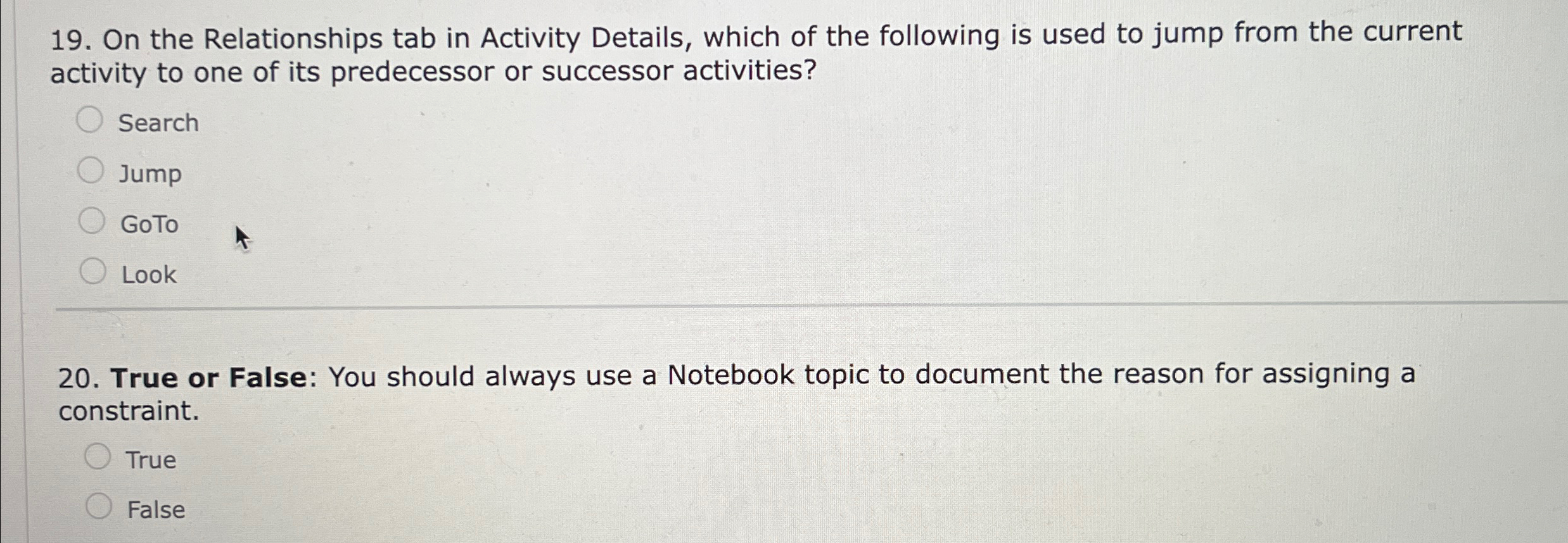 On the Relationships tab in Activity Details,