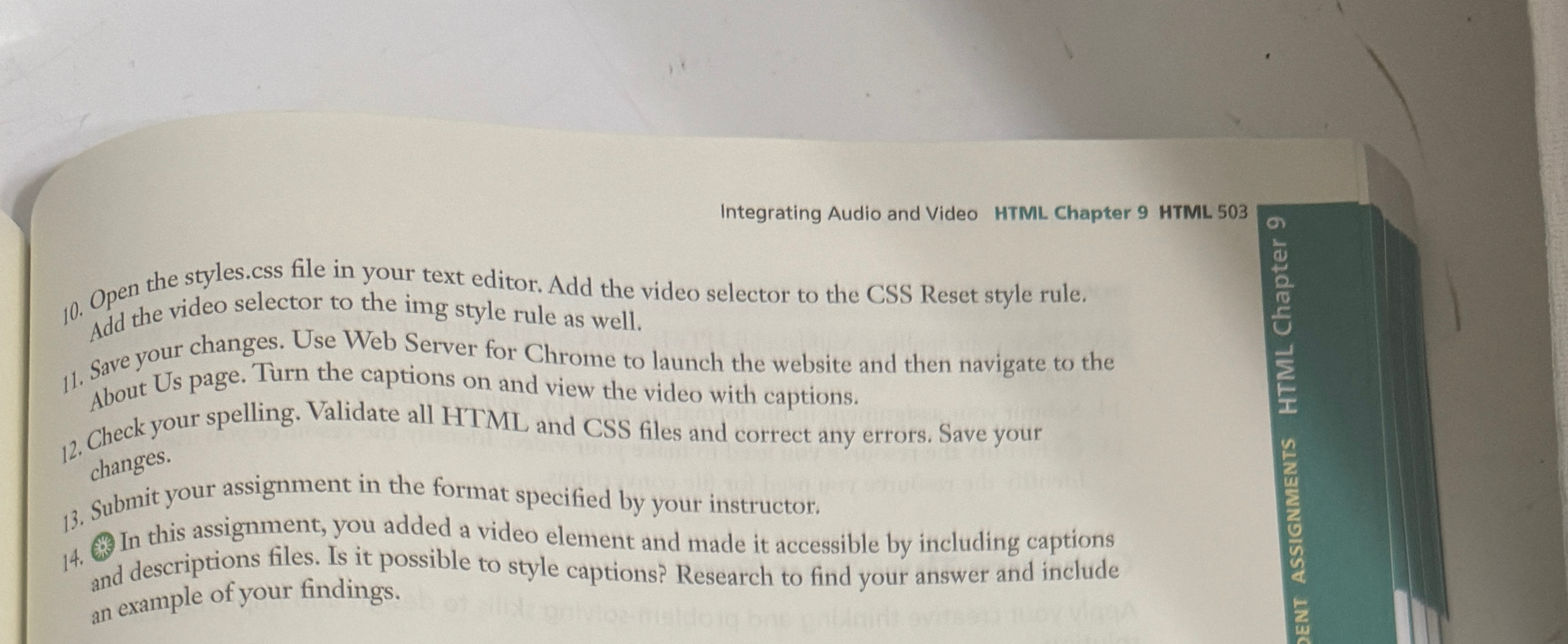 Lab 2 : Adding a Video to the Wild Rescues