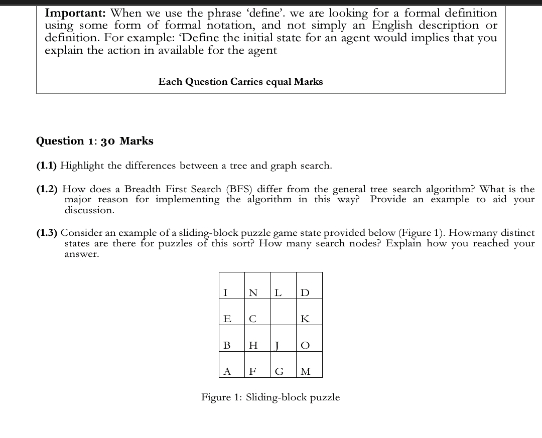 Important: When we use the phrase 'define'. we