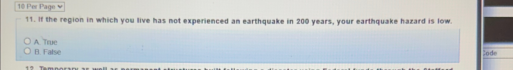 1 0 Per Page 1 1 . If the region in which you