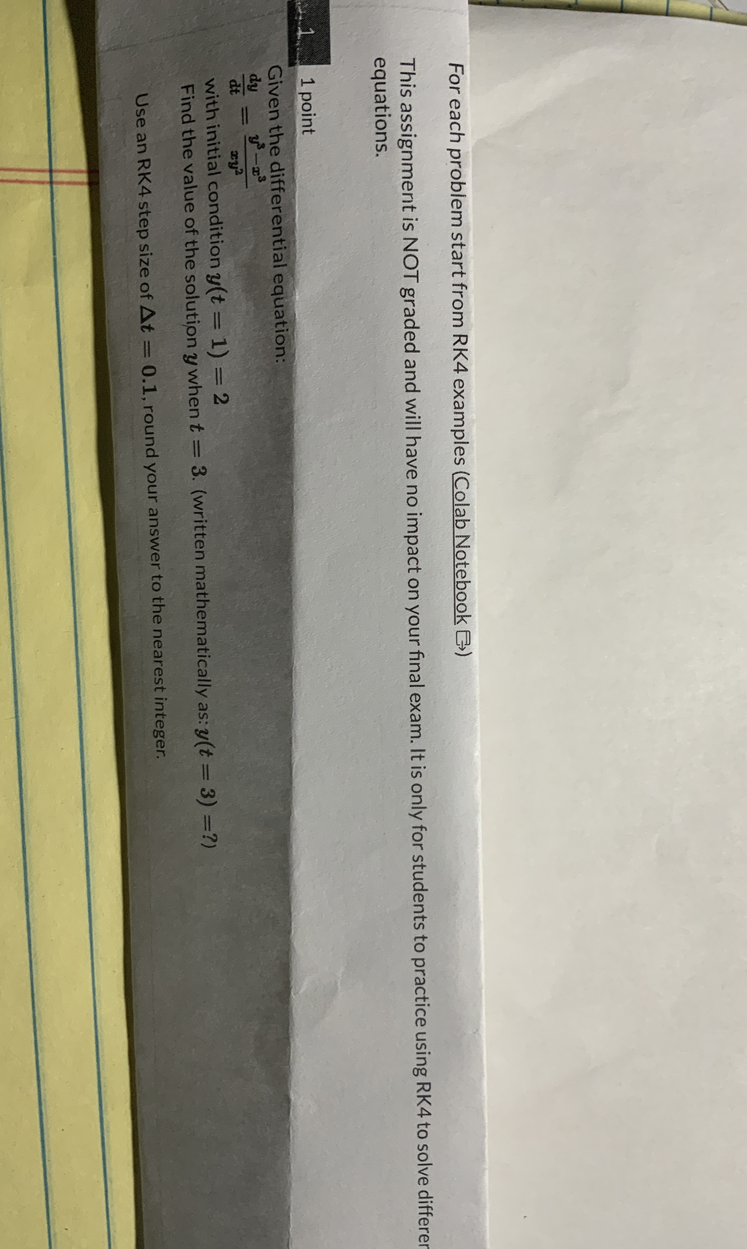 Mathlab solution to problemFor each problem start