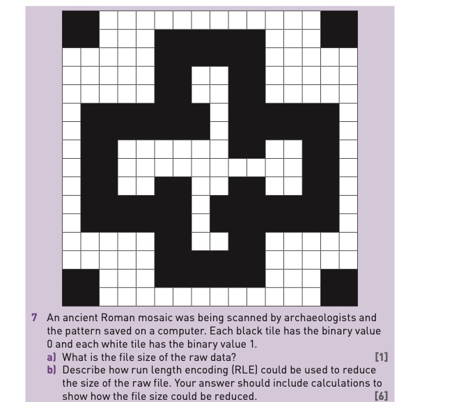 7 An ancient Roman mosaic was being scanned by