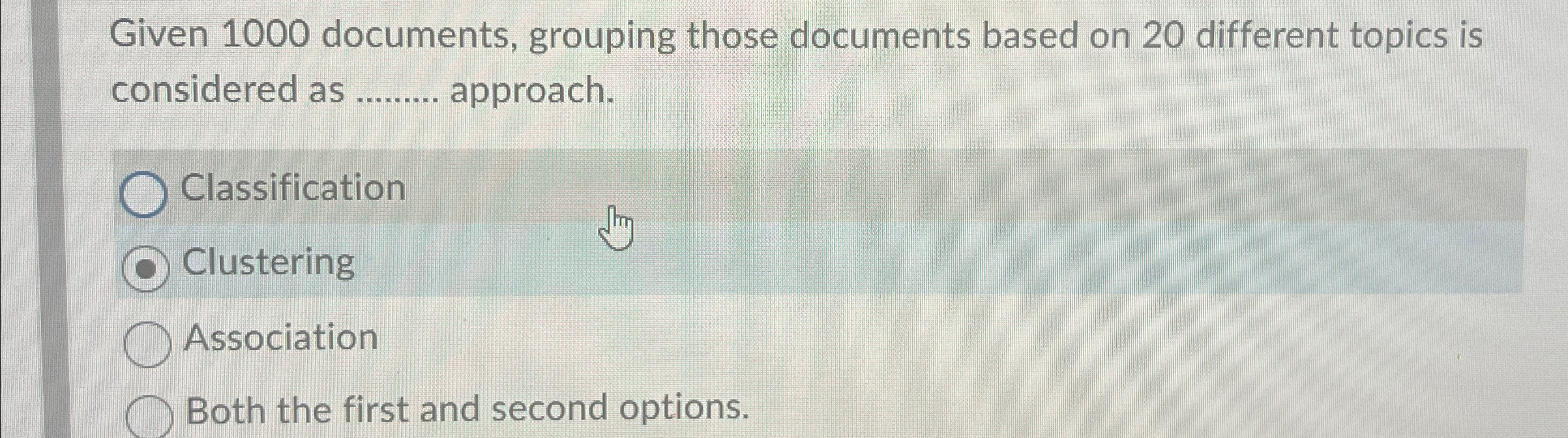 Given 1 0 0 0 documents, grouping those documents