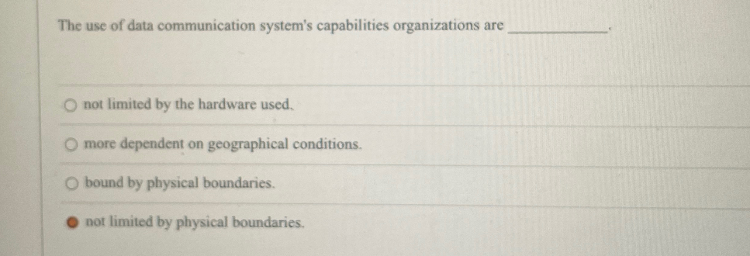 The use of data communication system's