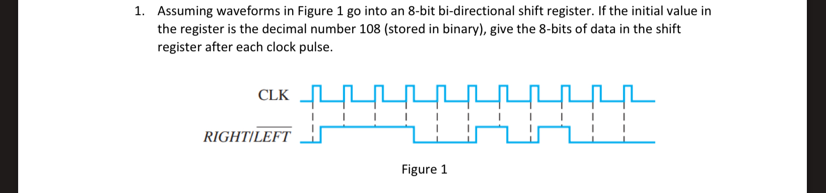 Assuming waveforms in Figure 1 go into an 8 - bit