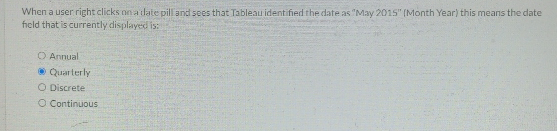 When a user right clicks on a date pill and sees