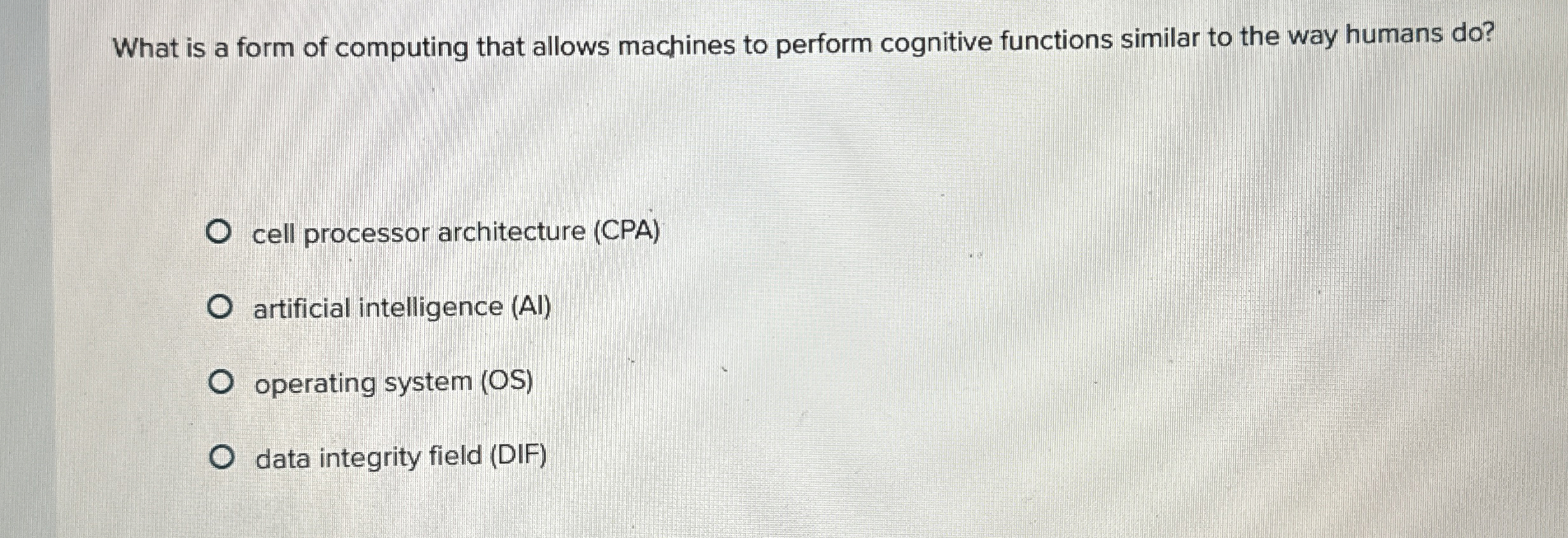 What is a form of computing that allows machines
