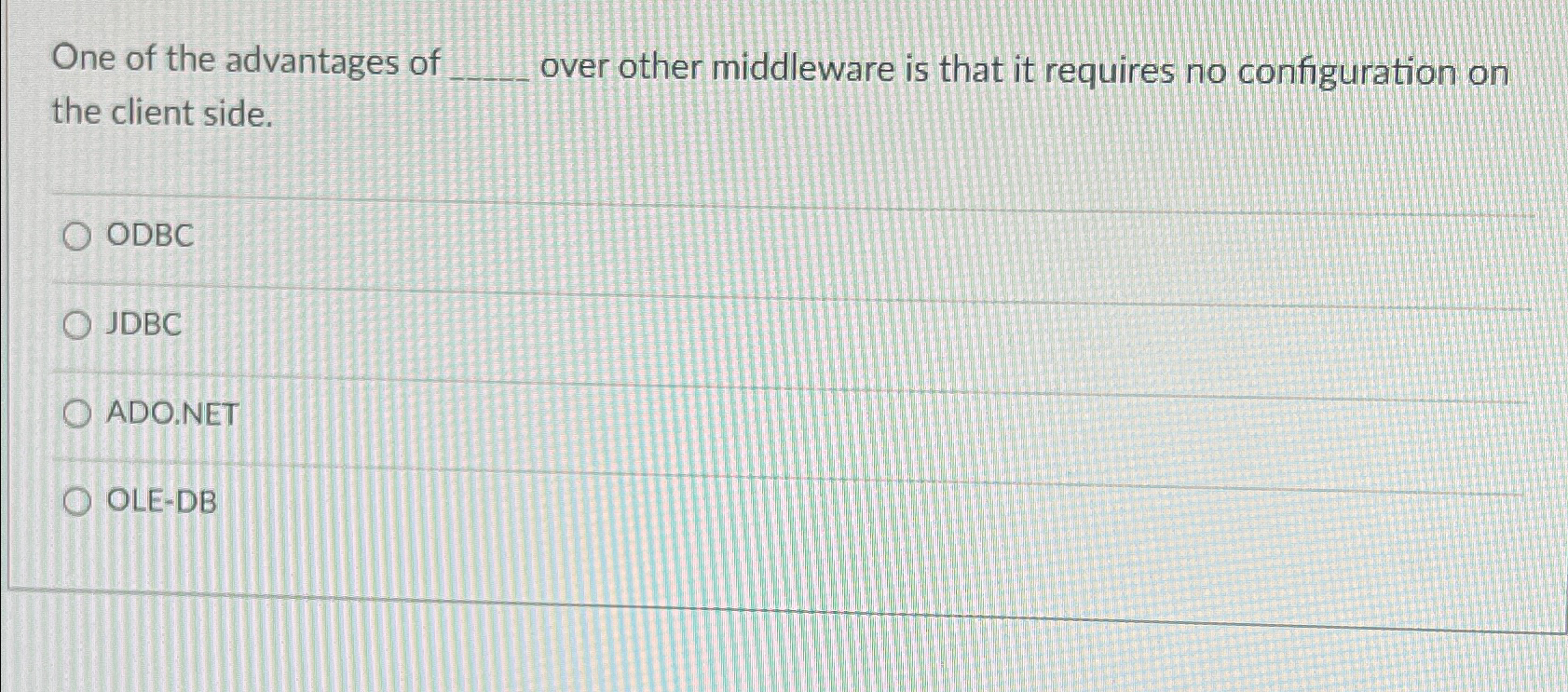 One of the advantages of Blank, over other