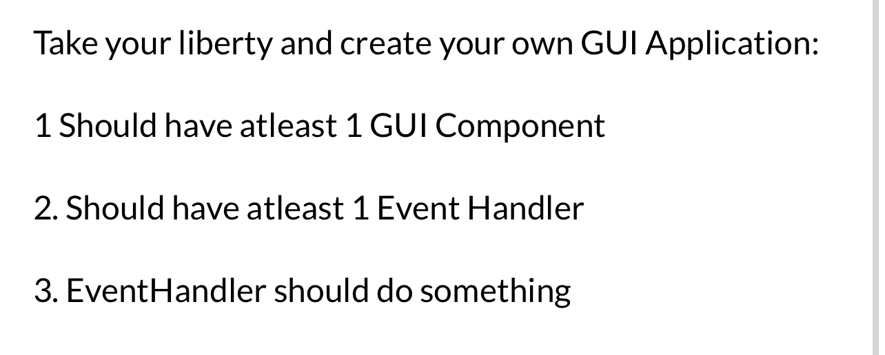 Take your liberty and create your own GUI