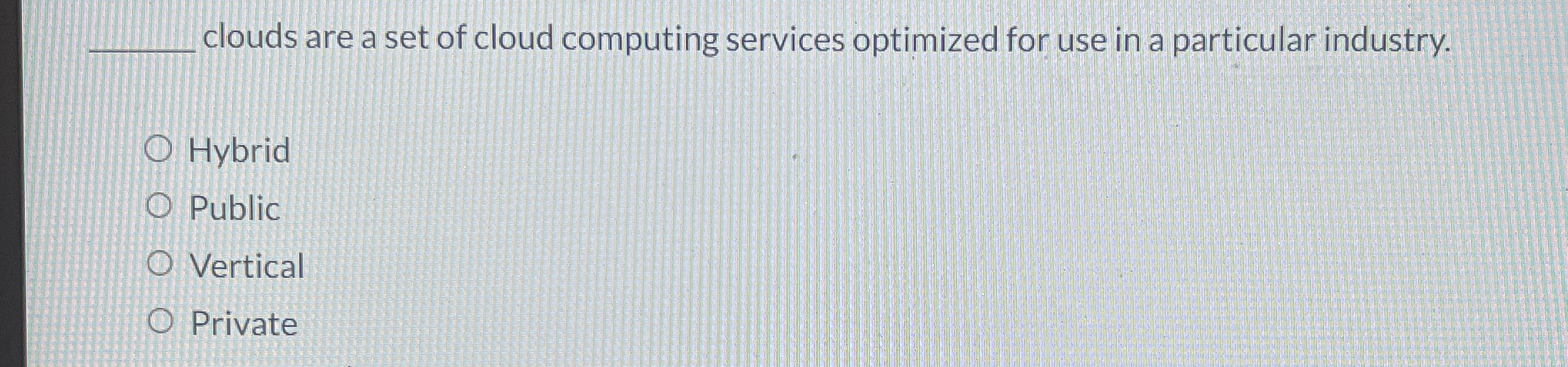 clouds are a set of cloud computing services