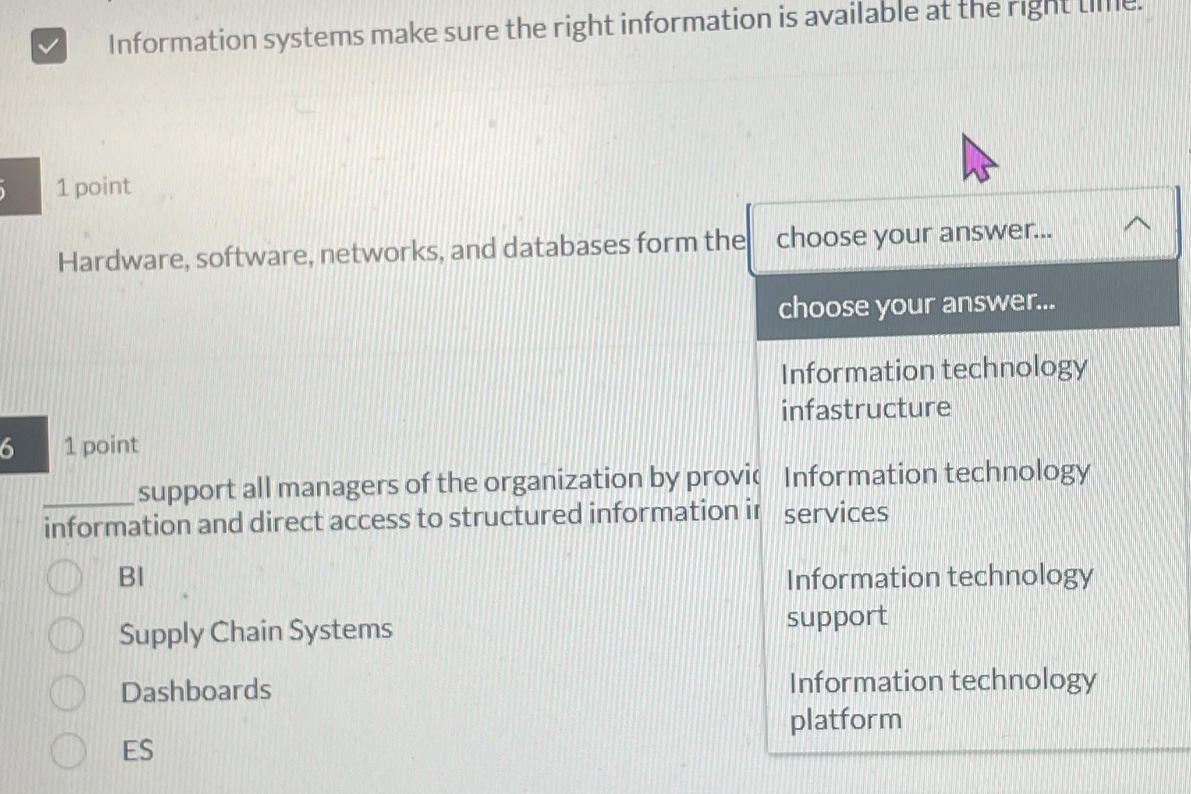 Information systems make sure the right