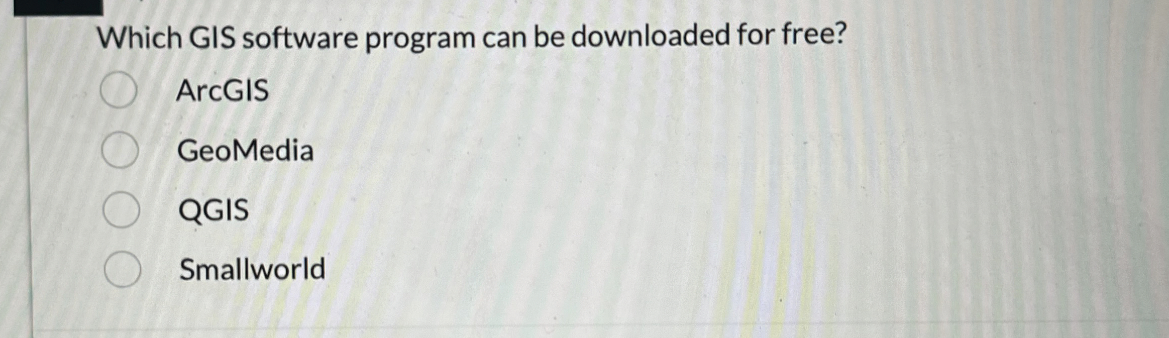 Which GIS software program can be downloaded for