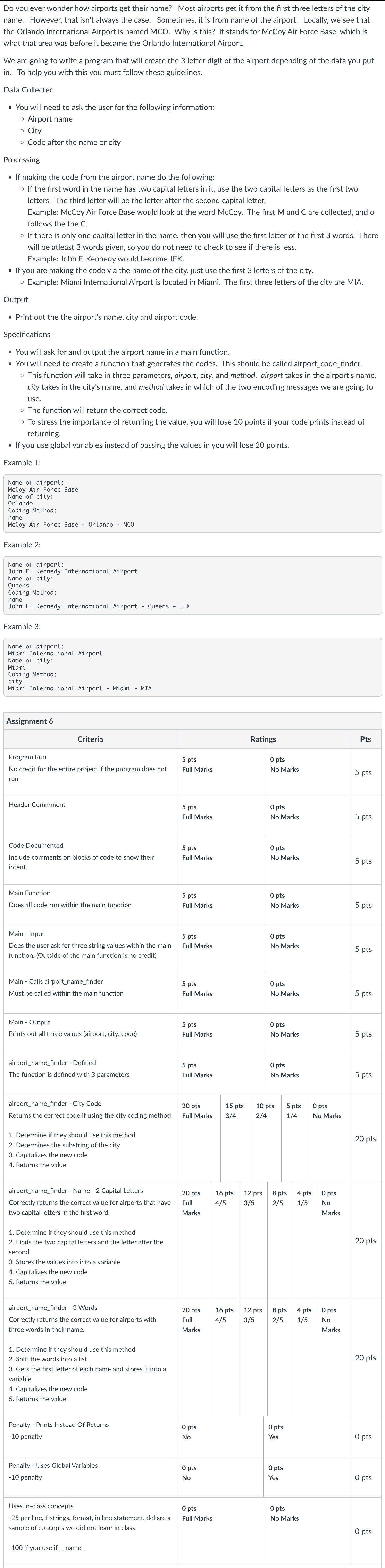 Please follow the intructions stated and listed