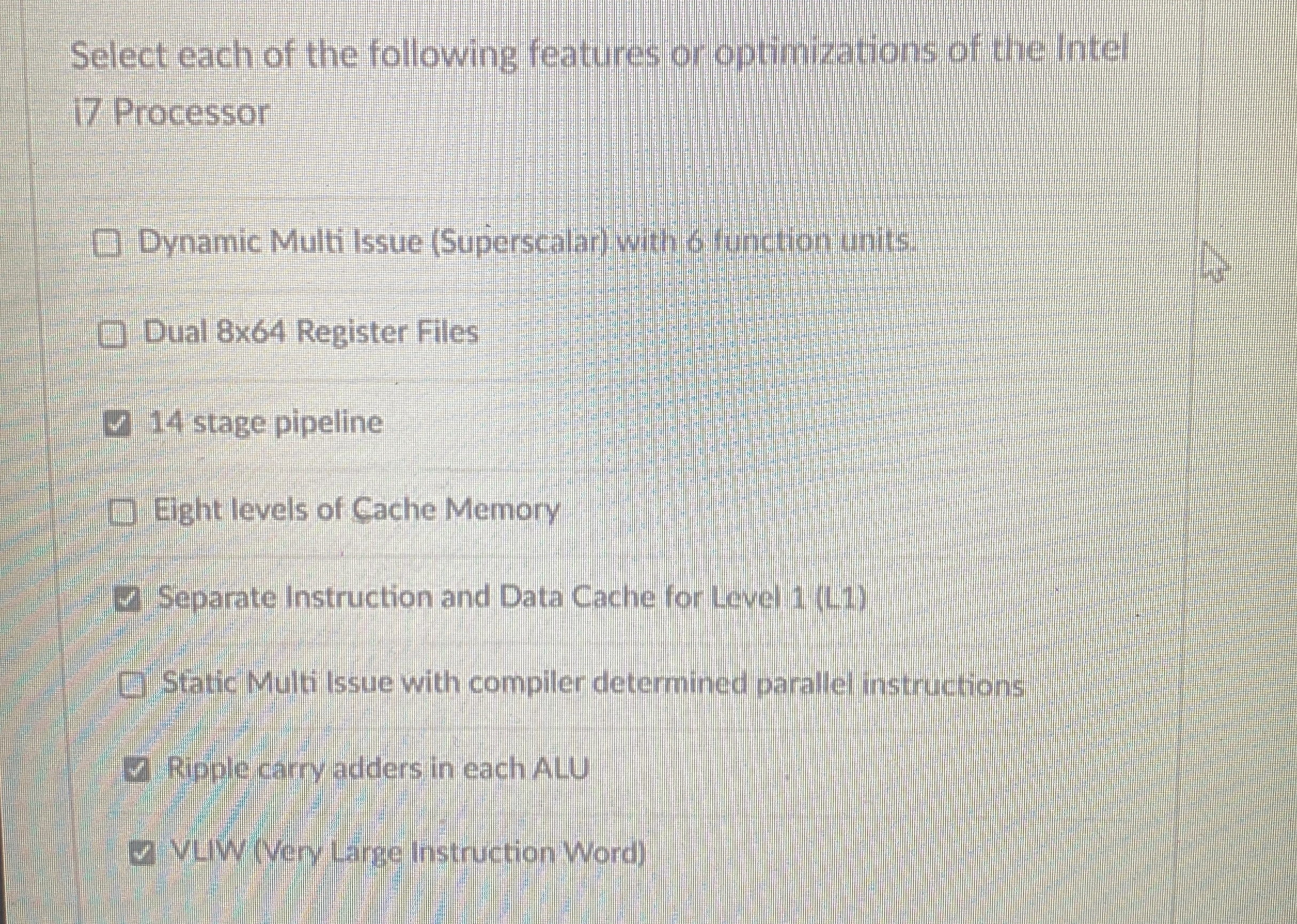 Select each of the following features or