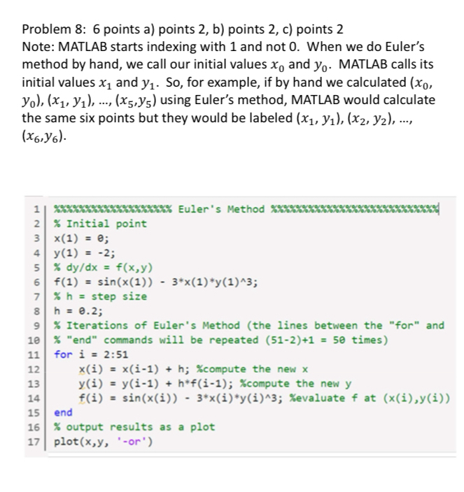 Problem 8 : 6 points a ) points 2 , b ) points 2