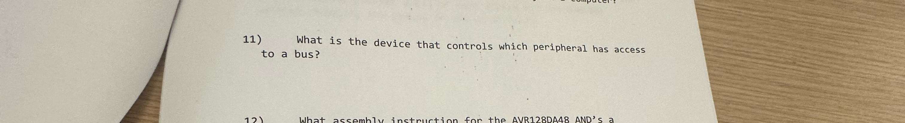 What is the device that controls which peripheral