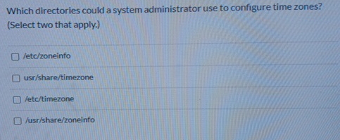 Which directories could a system administrator