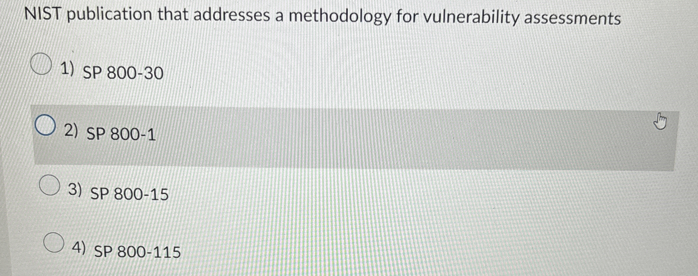NIST publication that addresses a methodology for