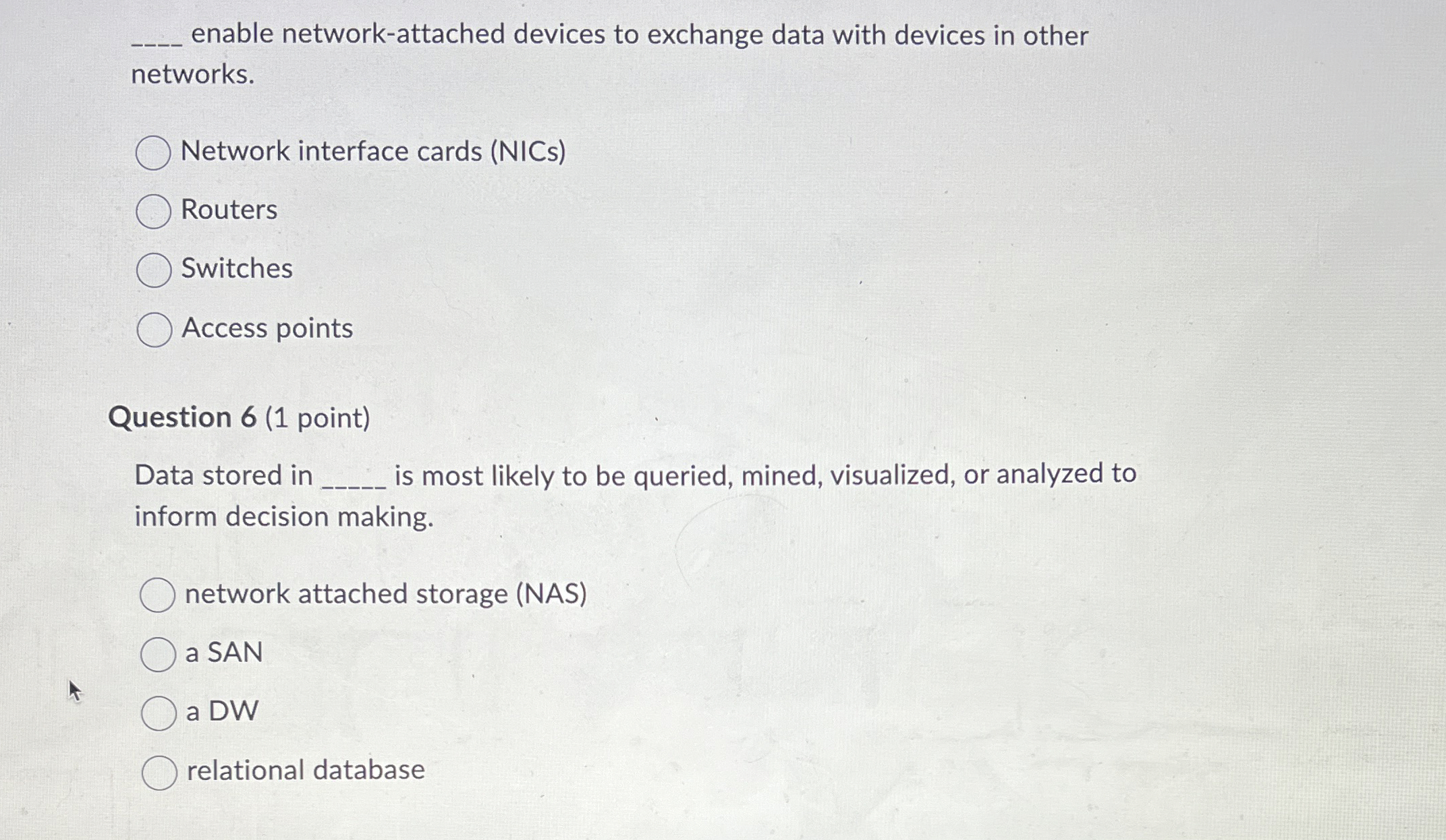 q , enable network - attached devices to exchange