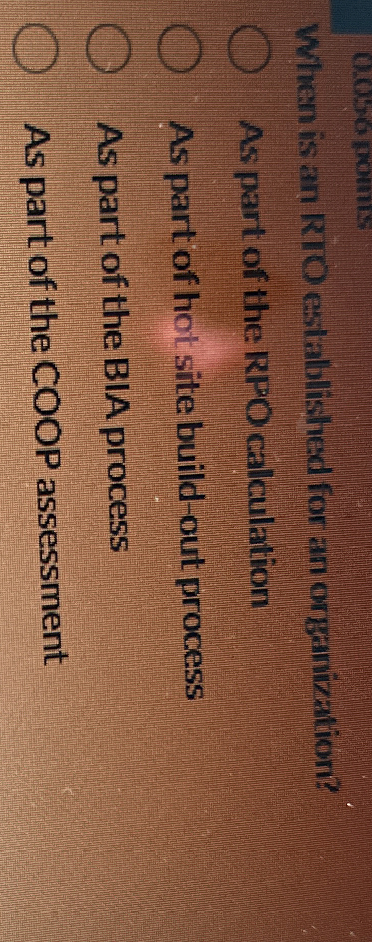 When is an RIO established for an organization?