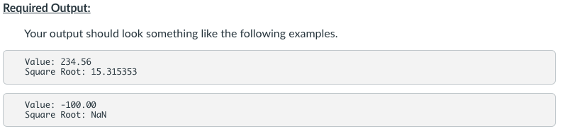 Write and test the square root function in two