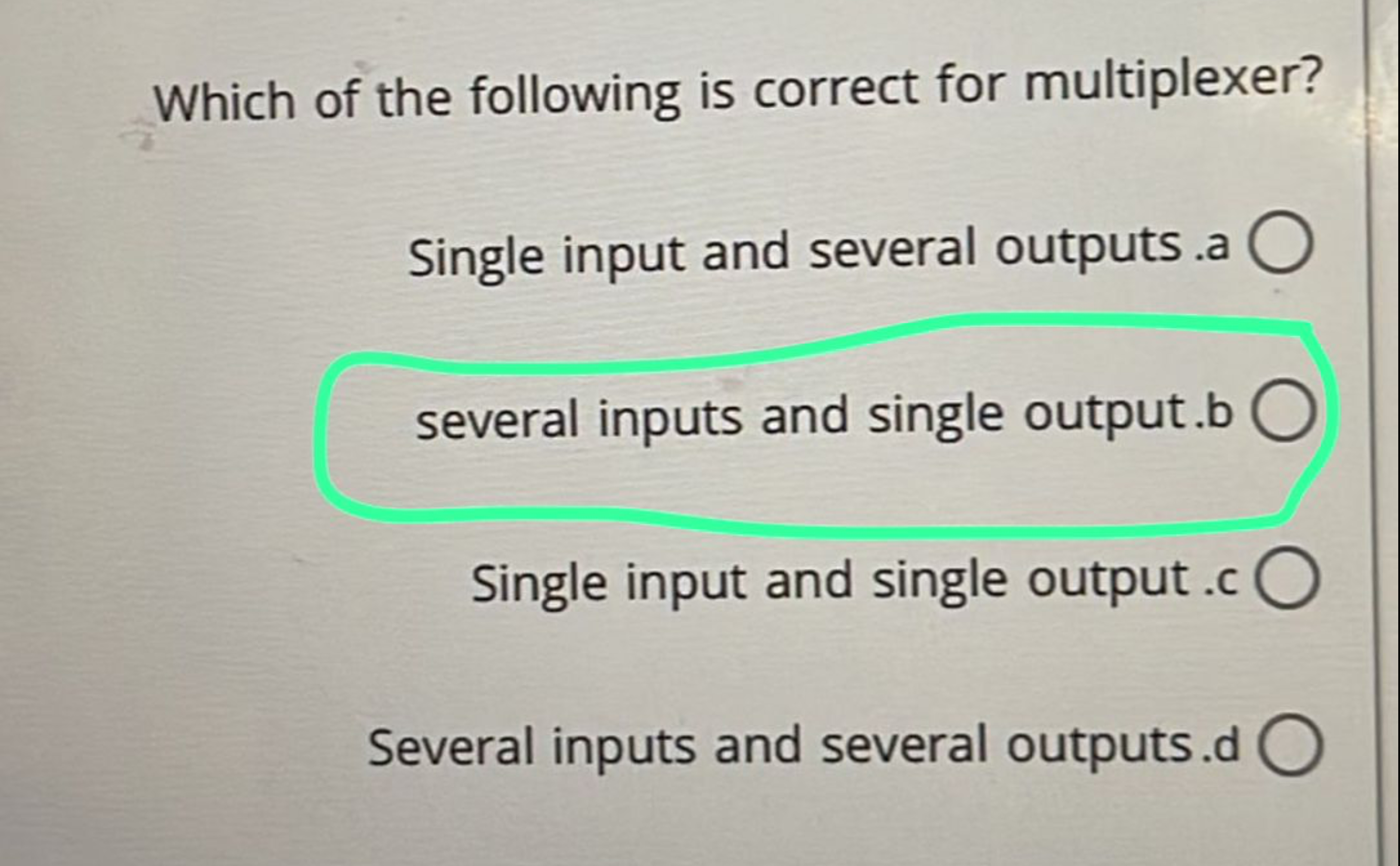 Which of the following is correct for