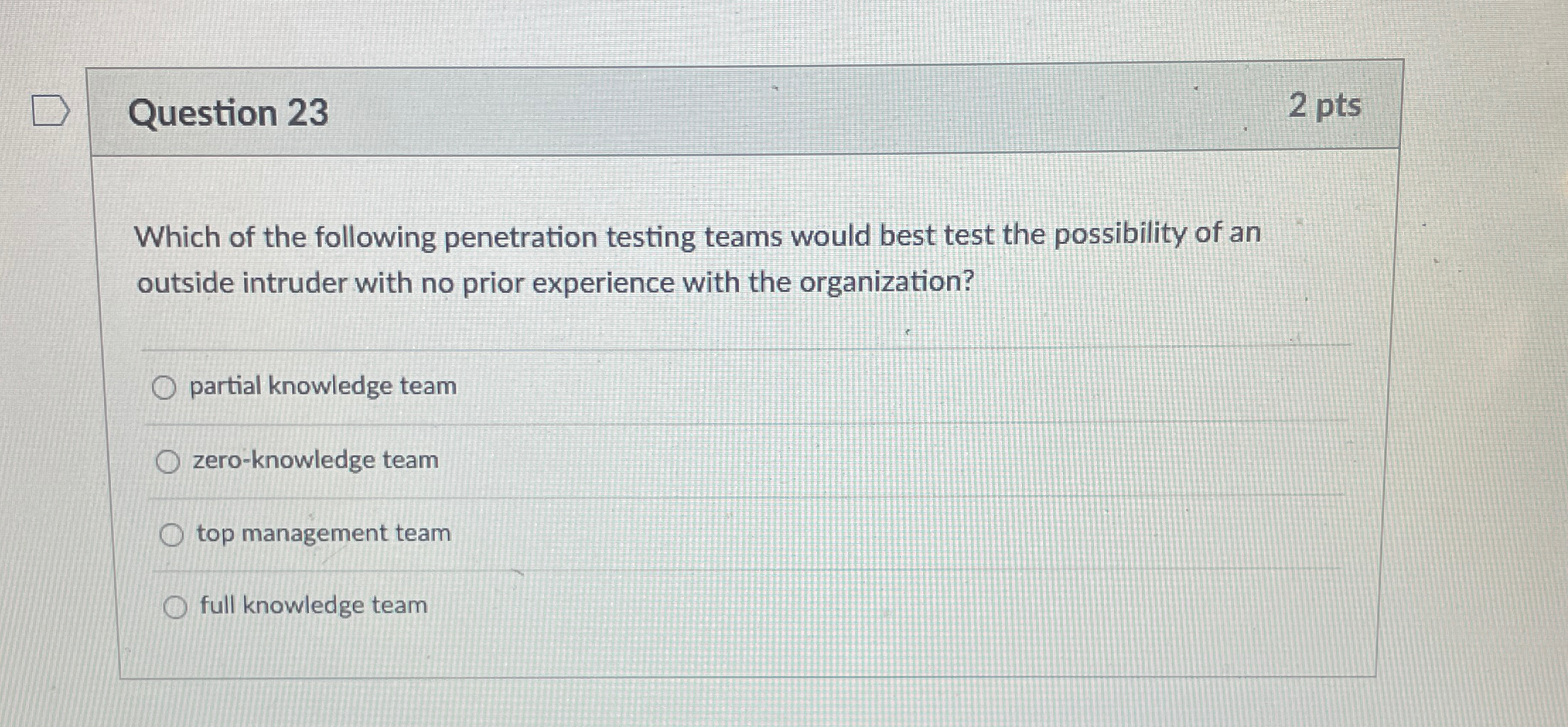 Question 2 3 2 pts Which of the following