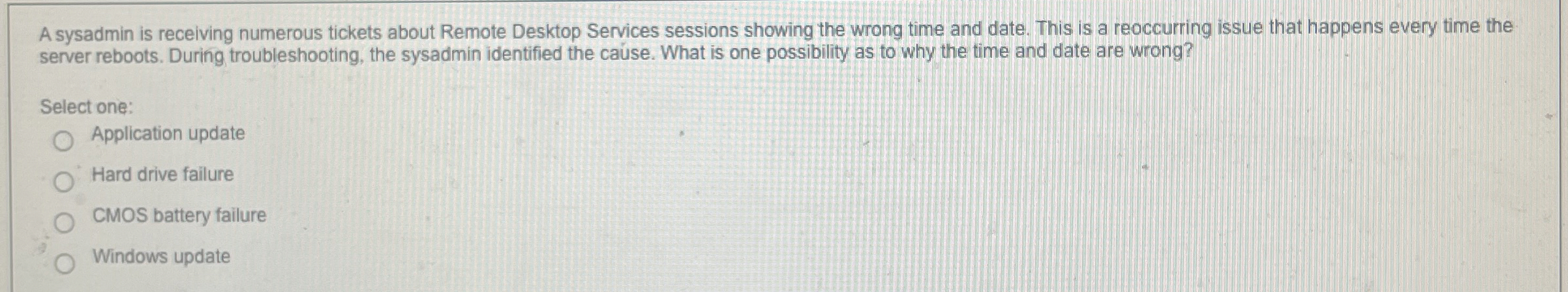 A sysadmin is receiving numerous tickets about