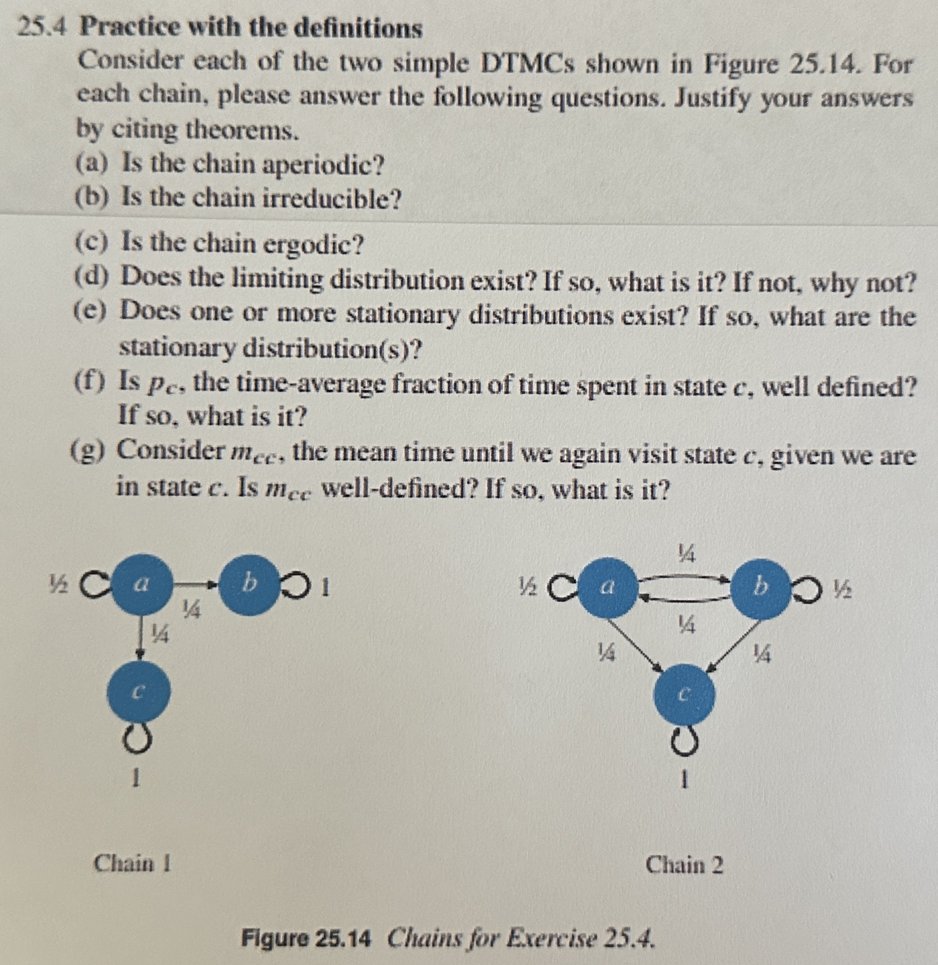 2 5 . 4 Practice with the definitions Consider