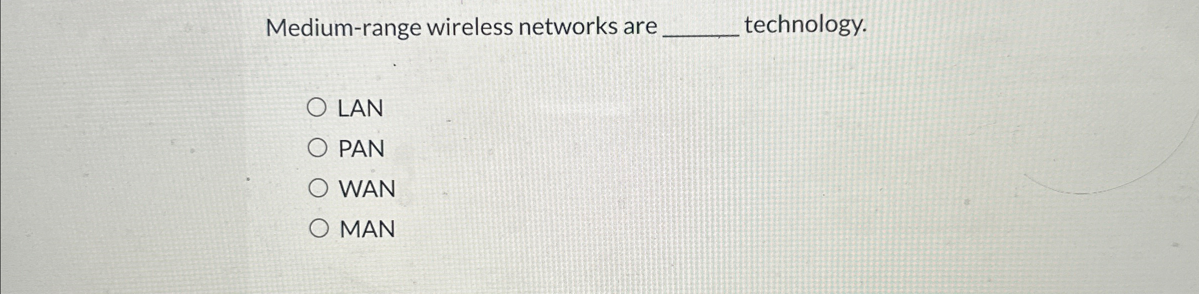 Medium - range wireless networks are technology.