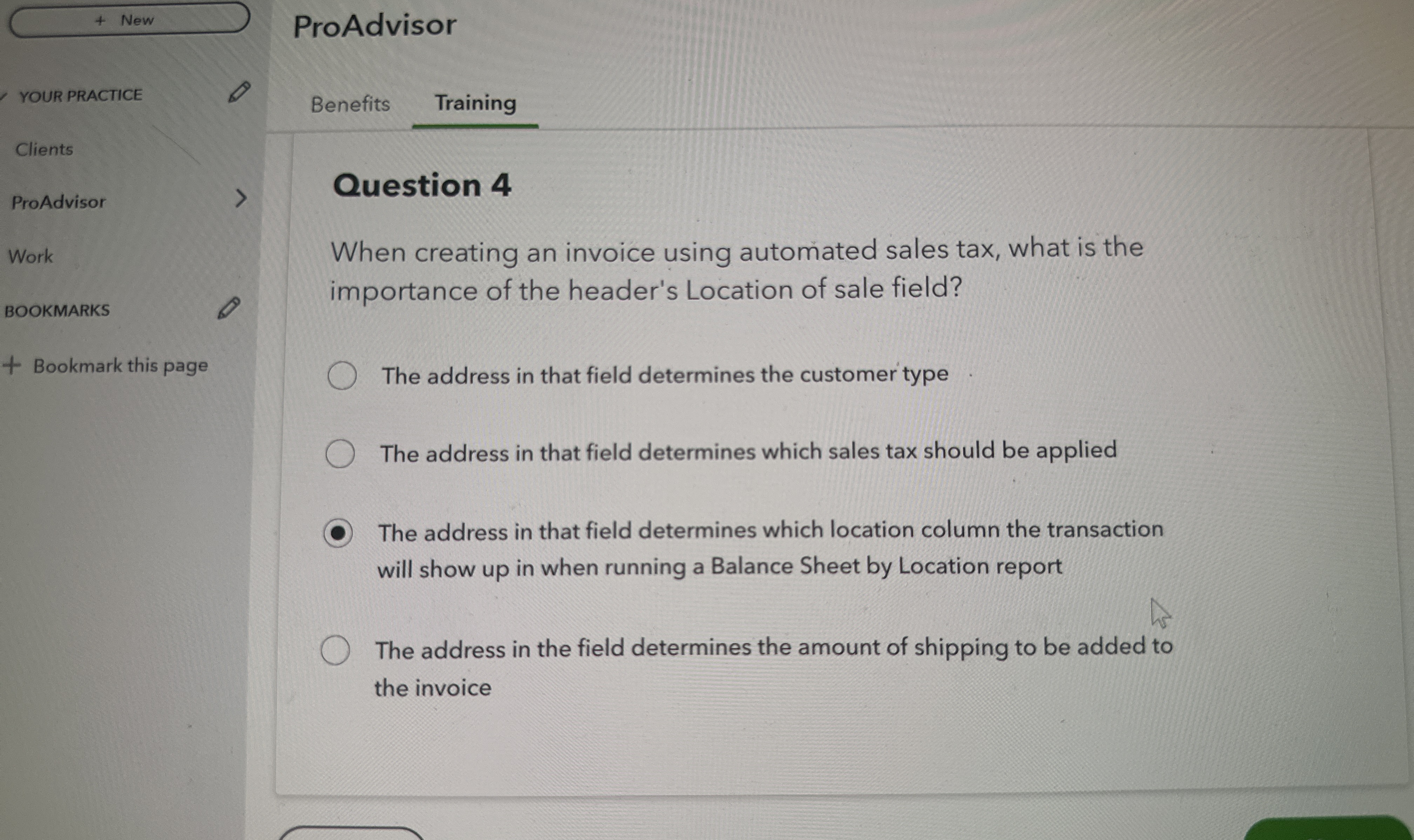 ProAdvisor YOUR PRACTICE Benefits Training