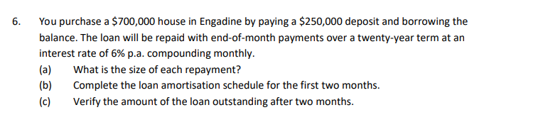 6. You purchase a $700,000 house in Engadine by