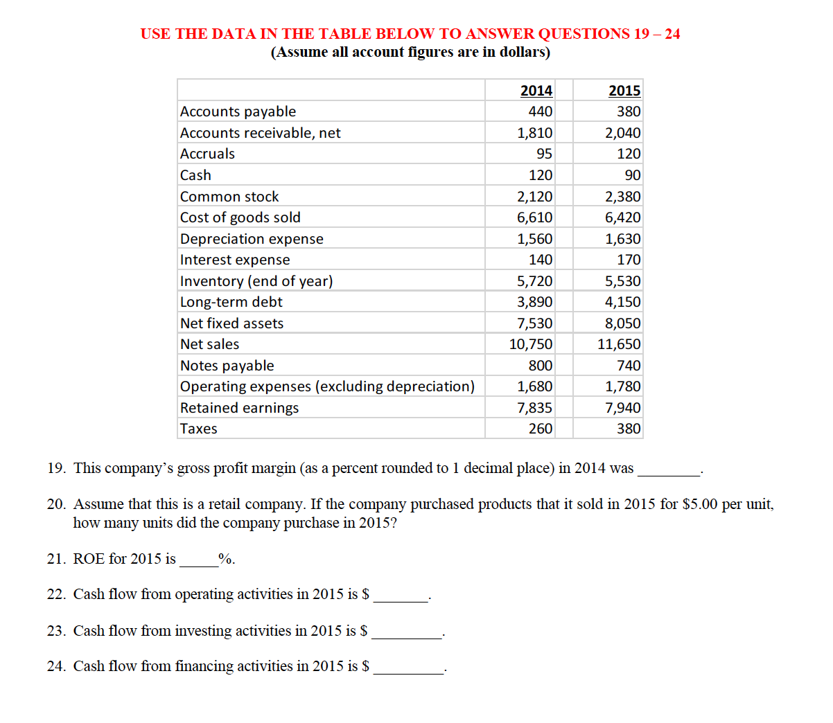 Please help in solving 19. 20. 21. 22. 23. 24.