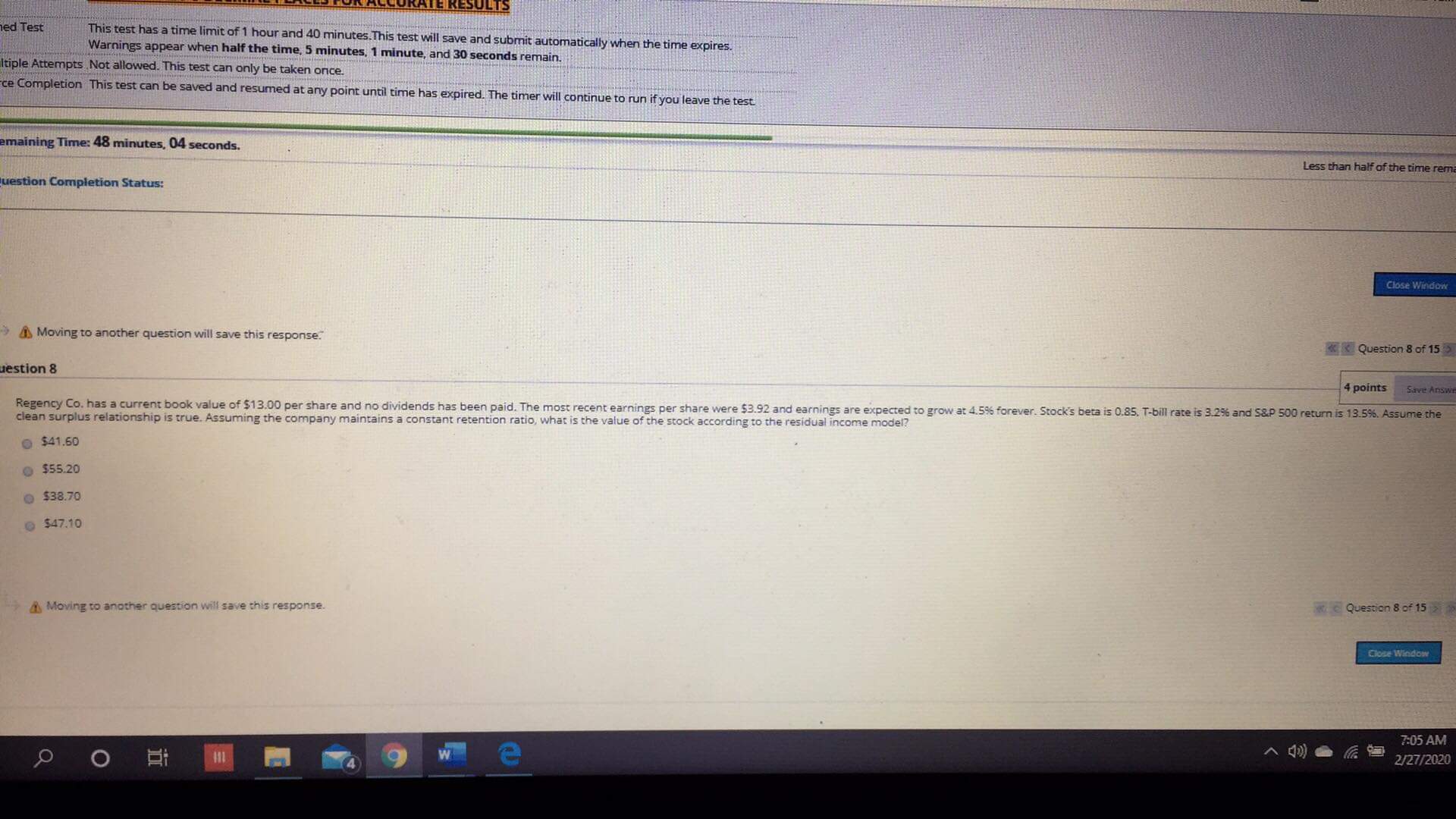 i need help ULTS led Test This test has a time