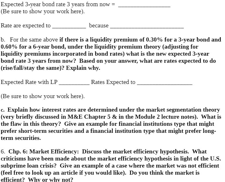 Expected 3-year bond rate 3 years from now = (Be