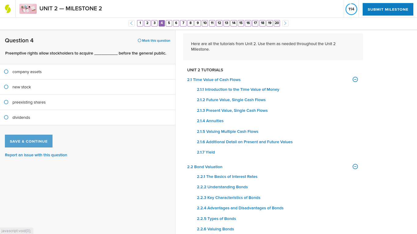 UNIT 2 - MILESTONE 2 114 SUBMIT MILESTONE < 1 2 3