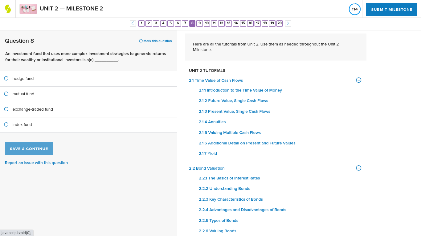 UNIT 2 - MILESTONE 2 114 SUBMIT MILESTONE < 1 2 3