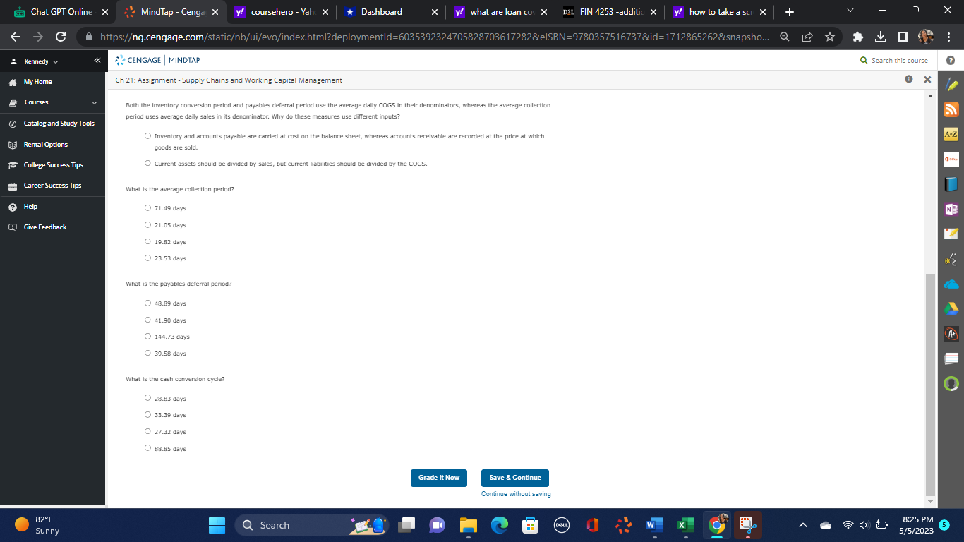 Chat GPT Online X MindTap - Cenga X y/ coursehero